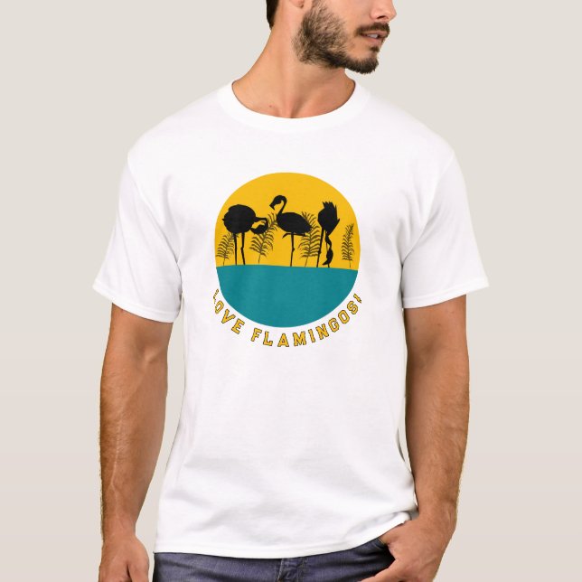 T-shirt Aimez les flamants roses ! (Devant)