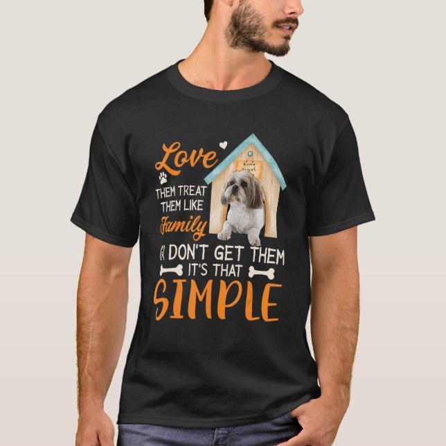 T-shirt Aimez-les Traitez-les comme une famille ou ne les  (Devant)