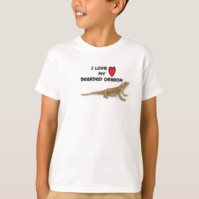 T-shirt Aimez mes tee - shirts barbus de dragon (Devant)