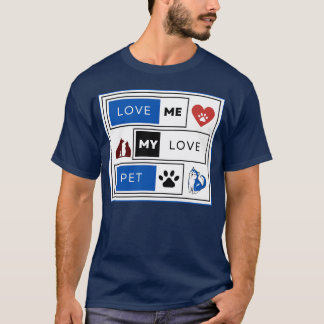 T-shirt AIMEZ-MOI MON AMOUR ANIMAL vintage