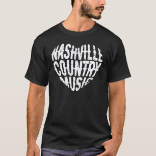 T-shirt Aimez Nashville Tennessee Musique Country Guitare