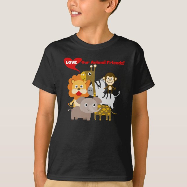 T-shirt Aimez nos amis animaux (Devant)