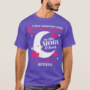 T-shirt Aimez quelqu'un Lune et le Cool du dos Cancer du s