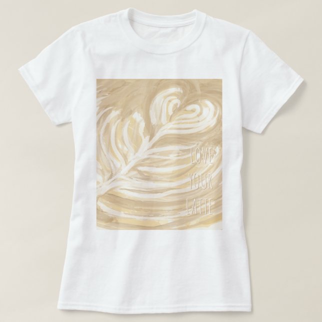 T-shirt aimez votre art latte (Design devant)
