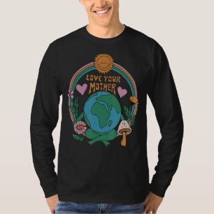 T-shirt Aimez votre mère Vintage respectueux de l'environn