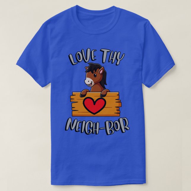 T-shirt aimez votre voisin (Design devant)