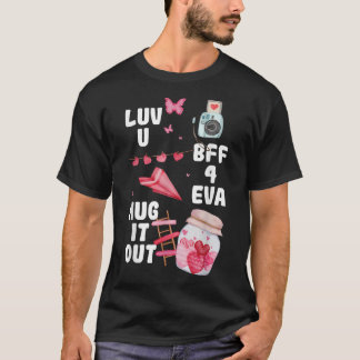 T-shirt Aimez-vous BFF Valentines Day mignonne VDay Pyjama