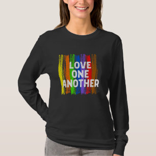 T-shirt Aimez-vous l'autre gentillesse Paix Égalité Inclus