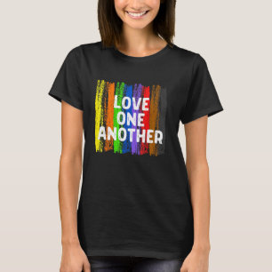 T-shirt Aimez-vous l'autre gentillesse Paix Égalité Inclus