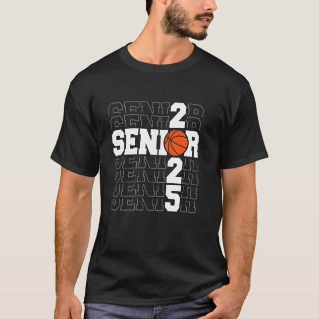 T-shirt Aînés 25 Joueur De Basketball Classe Drôle De 2025 (Devant)