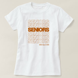 T-shirt Aînés Aînés Orange Brûlé
