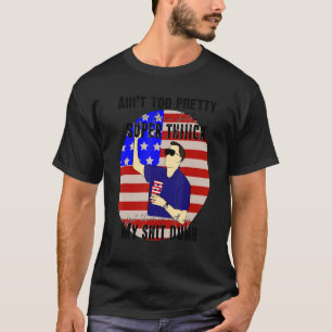T-shirt Ain't too Pretty in the Face drôle mème vintage US