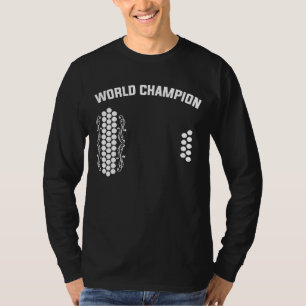 T-shirt Air Accordion Champion du Monde Idée de Musique 1