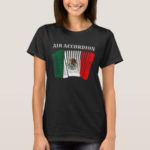 T-shirt Air Accordion Cinco De Mayo Fiesta Drapeau Mexicai