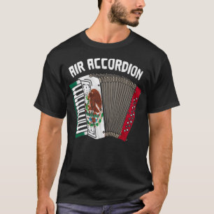 T-shirt Air Accordion Mexicain Drapeau Mexique National