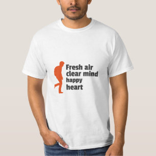 T-shirt Air frais clair esprit coeur heureux