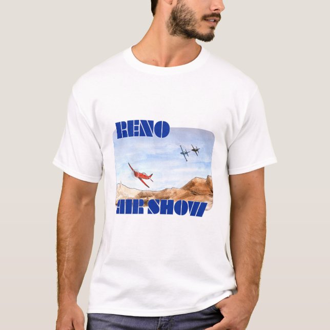 T-shirt Air Racing, Sky Racing À Reno, Nevada (Devant)