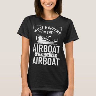 T-shirt Airboat Fanboat Rc Hydroplane Racing Swamp Boat Ri