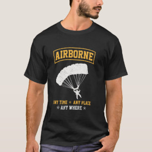 T-shirt Airborne N'Importe Quel Endroit Parachutiste V