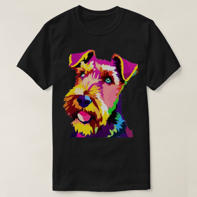 T-shirt Airedale Terrier Cadeaux Amoureux de les chiens (Design devant)