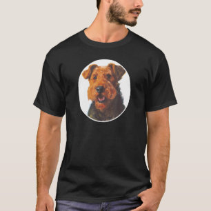 T-shirt Airedale Terrier Chien race Huile de peinture de s