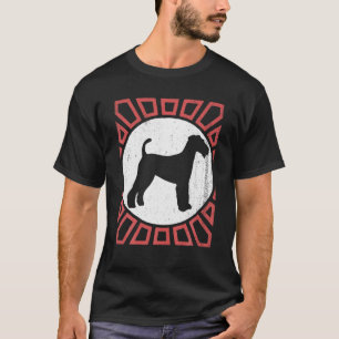 T-shirt Airedale Terrier Chien Retro Vintage