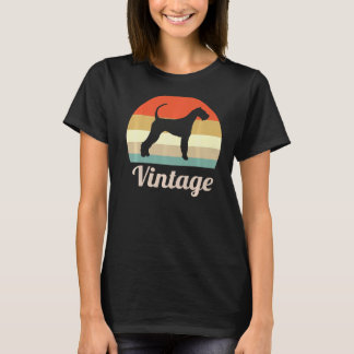 T-shirt Airedale Terrier Dog Style rétro Vintage