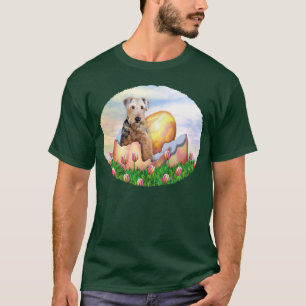 T-shirt Airedale Terrier Easter Surprise