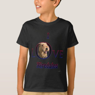 T-shirt Airedale Terrier I Love