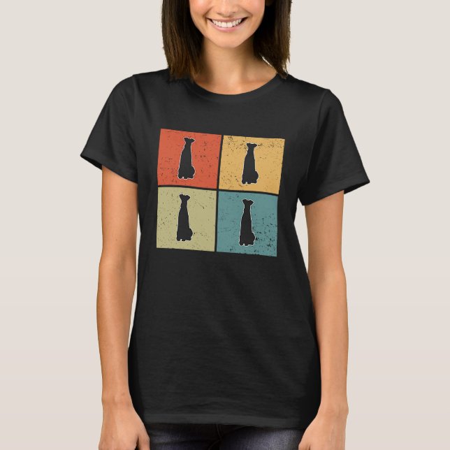 T-shirt Airedale Terrier Vintage  4 (Devant)