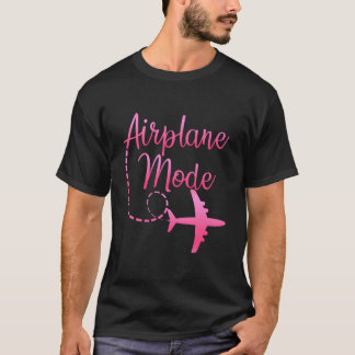 T-shirt Airplane Mode Traveling Vacation For
