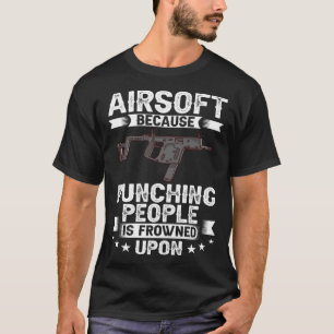 T-shirt Airsoft Gun Jeu Jeu de tir Joueur d'entraînement A