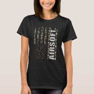 T-shirt Airsoft Tirer Sports Amateurs De Base Gun