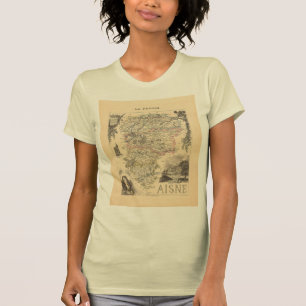 T-shirt Aisne France Alexandre Vuillemin Carte