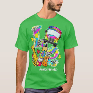 T-shirt AIVE Apple Tie Dye Bus Driver Life Back School