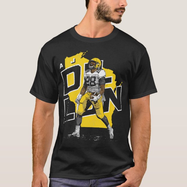 T-shirt AJ Dillon Green Bay Player (Devant)