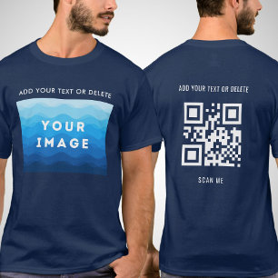 T-shirt Ajout personnalisé de texte d'image et numérisatio