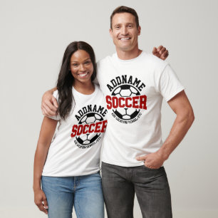 T-shirt AJOUT PERSONNALISÉ NOM Joueur de football Cravate-