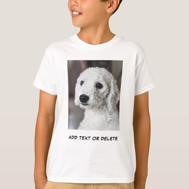 T-shirt Ajouter des images photo et des enfants texte (Devant)