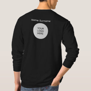 T-shirt Ajouter Le Logo Ici Design Avant Et Arrière Mens L