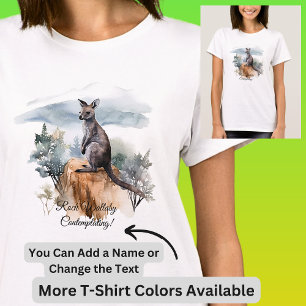 T-shirt Ajouter le nom Modifier le texte - Roche Wallaby A