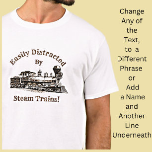 T-shirt Ajouter Le Texte Du Nom - Facilement Distrait Par 