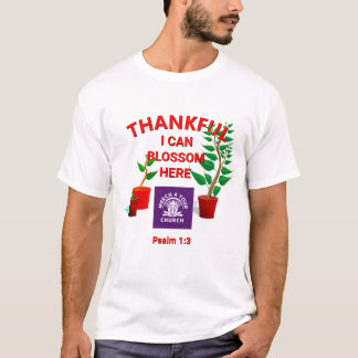 T-shirt AJOUTER LOGO Blossom Plantation ici Église chrétie