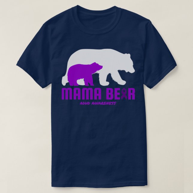 T-shirt Ajouter Maman Mère Mama Sensibilisation (Design devant)