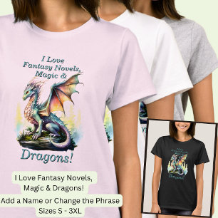 T-shirt Ajouter Nom Texte, Love Imaginaire romans Magic Dr