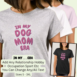 T-shirt Ajouter un mot dans mon sport personnalisé DOG MOM