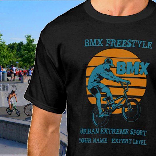 T-shirt Ajouter un nom Changer tout le texte BMX Freestyle (Créateur téléchargé)