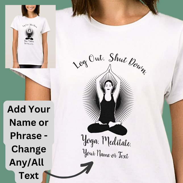 T-shirt Ajouter un nom Changer tout le texte Déconnexion A (Créateur téléchargé)