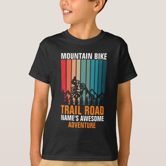T-shirt Ajouter un nom Modifier le texte Vélo de montagne  (Devant)