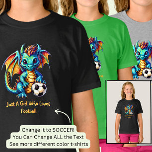 T-shirt Ajouter Un Nom Texte - Dragon - Une Fille Qui Aime
